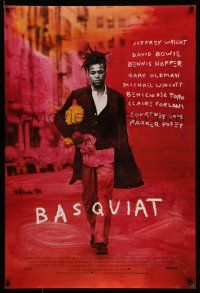 1c080 BASQUIAT DS 1sh '97 Jeffrey Wright as Jean Michel Basquiat, directed by Julian Schnabel!