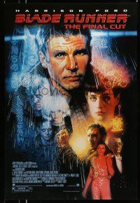 1c113 BLADE RUNNER 1sh R07 Ridley Scott sci-fi classic, art of Harrison Ford by Drew Struzan!