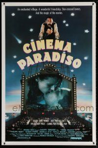 1c165 CINEMA PARADISO 1sh '90 Nuovo Cinema Paradiso, Giuseppe Tornatore, Philippe Noiret!