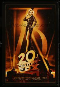 1c002 20TH CENTURY FOX 75TH ANNIVERSARY 27x40 commercial poster '10 Gentlemen Prefer Blondes!