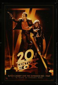 1c003 20TH CENTURY FOX 75TH ANNIVERSARY 27x40 commercial poster '10 Butch Cassidy & Sundance Kid!