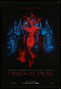 1c177 CRIMSON PEAK teaser DS 1sh '15 Guillermo del Toro horror, cool ghostly Mia Wasikowska!