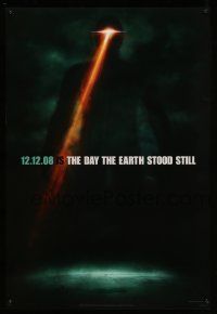1c191 DAY THE EARTH STOOD STILL style B teaser DS 1sh '08 Keanu Reeves, cool sci-fi image of Gort!