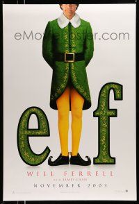 1c219 ELF teaser DS 1sh '03 Jon Favreau directed, James Caan & Will Ferrell in Christmas comedy!