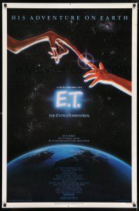 1c212 E.T. THE EXTRA TERRESTRIAL studio style 1sh '82 Steven Spielberg classic, John Alvin art!