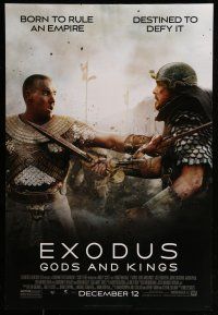 1c231 EXODUS: GODS & KINGS style D advance DS 1sh '14 Christian Bale as Moses, Joel Edgerton!