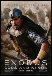 1c232 EXODUS: GODS & KINGS style E teaser DS 1sh '14 close-up of Christian Bale as Moses!