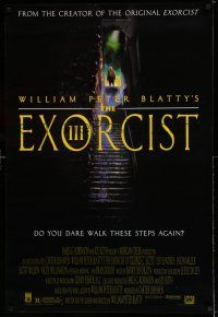 1c235 EXORCIST III 1sh '90 George C. Scott starring in William Peter Blatty sequel!