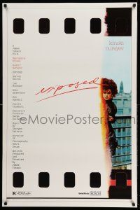 1c240 EXPOSED 1sh '83 image of model Nastassia Kinski, cool exposed film poster design!