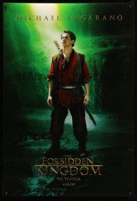 1c258 FORBIDDEN KINGDOM teaser DS 1sh '08 Michael Angarano w/sword, The Traveler!