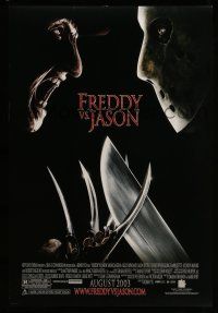 1c263 FREDDY VS JASON advance DS 1sh '03 cool image of horror icons, the ultimate battle!