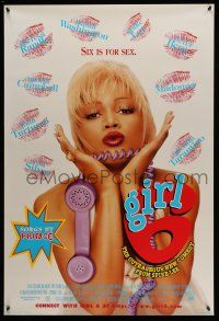 1c281 GIRL 6 style B int'l DS 1sh '96 Spike Lee directs & stars, Theresa Randle, Six is for Sex!