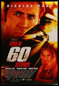 1c293 GONE IN 60 SECONDS int'l advance DS 1sh '00 car thieves Nicolas Cage & Angelina Jolie!