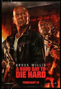 1c295 GOOD DAY TO DIE HARD style B teaser DS 1sh '13 Bruce Willis, Winstead, Jai Courtney!