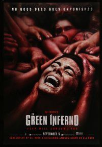 1c306 GREEN INFERNO teaser DS 1sh '13 Eli Roth jungle horror, no good deed goes unpunished!