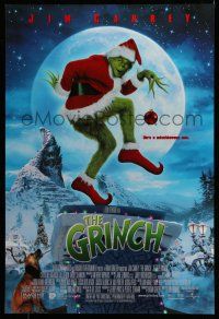 1c308 GRINCH int'l DS 1sh '00 Jim Carrey, Ron Howard, Dr. Seuss' classic Christmas story!