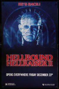 1c330 HELLBOUND: HELLRAISER II teaser 1sh '88 Clive Barker takes us on a descent into Hell, Pinhead