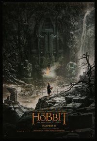 1c348 HOBBIT: THE DESOLATION OF SMAUG teaser DS 1sh '13 cool image of Bilbo outside Erebor!