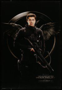 1c365 HUNGER GAMES: MOCKINGJAY - PART 1 teaser DS 1sh '14 image of Liam Hemsworth as Gale!