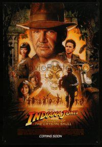 1c386 INDIANA JONES & THE KINGDOM OF THE CRYSTAL SKULL coming soon style int'l advance DS 1sh '08
