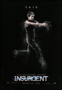 1c396 INSURGENT teaser DS 1sh '15 The Divergent Series, cool image of Shailene Woodley as Tris!