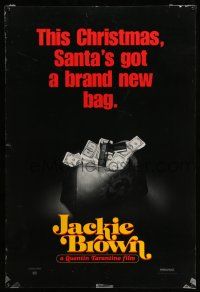 1c418 JACKIE BROWN teaser DS 1sh '97 Quentin Tarantino, Santa's got a brand new bag!