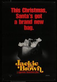1c417 JACKIE BROWN teaser 1sh '97 Quentin Tarantino, Santa's got a brand new bag!