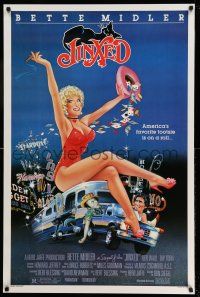 1c428 JINXED 1sh '82 directed by Don Siegel, sexy Bette Midler gambling artwork!