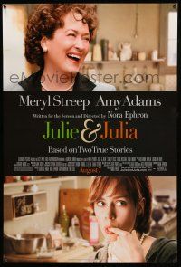 1c433 JULIE & JULIA advance DS 1sh '09 Meryl Streep as Julia Childs, Amy Adams!