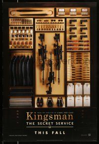 1c450 KINGSMAN: THE SECRET SERVICE style A teaser DS 1sh '14 Mark Hamill, Samuel L. Jackson, Firth!
