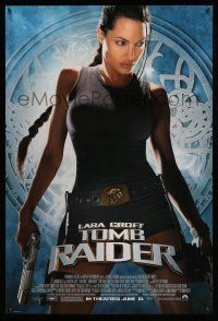 1c459 LARA CROFT TOMB RAIDER advance 1sh '01 sexy Angelina Jolie, from adventure video game!