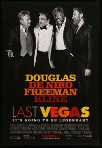 1c463 LAST VEGAS advance DS 1sh '13 Michael Douglas, Robert De Niro, Morgan Freeman, Kevin Kline!