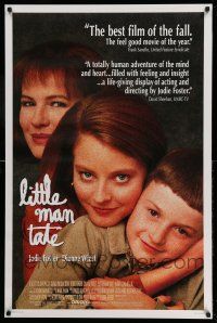 1c481 LITTLE MAN TATE 1sh '91 director/star Jodie Foster, Dianne Wiest, David Hyde Pierce
