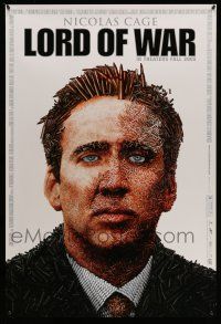 1c499 LORD OF WAR advance 1sh '05 wild bullet mosaic of arms dealer Nicolas Cage!