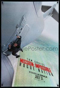 1c543 MISSION: IMPOSSIBLE ROGUE NATION teaser DS 1sh '15 Tom Cruise hanging off of airplane!