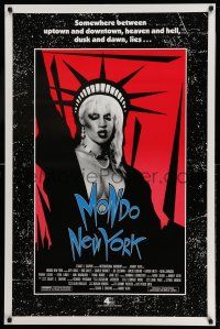 1c546 MONDO NEW YORK 1sh '88 Harvey Keith, Karen Finley, image of punk Statue of Liberty!