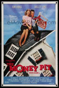 1c547 MONEY PIT 1sh '86 Steven Spielberg, Tom Hanks & Shelley Long are deeply in love & debt!