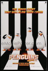 1c589 PENGUINS OF MADAGASCAR style A advance DS 1sh '14 a movie event that will blow their cover!