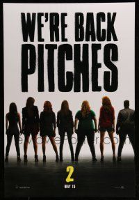 1c603 PITCH PERFECT 2 back style teaser DS 1sh '15 Kendrick, Banks, Wilson, Steinfeld, and Sagal!