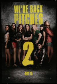 1c602 PITCH PERFECT 2 front style teaser DS 1sh '15 Kendrick, Banks, Wilson, Steinfeld, and Sagal!