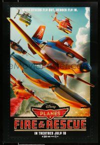 1c604 PLANES: FIRE & RESCUE advance DS 1sh '14 Walt Disney CGI aircraft kid's adventure!