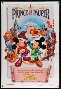 1c638 RESCUERS DOWN UNDER/PRINCE & THE PAUPER DS 1sh '90 w/ image from The Prince & The Pauper!