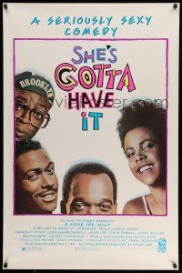 1c695 SHE'S GOTTA HAVE IT 1sh '86 A Spike Lee Joint, Tracy Camila Johns, seriously sexy comedy!