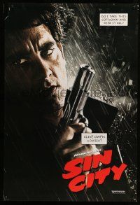 1c705 SIN CITY teaser DS 1sh '05 graphic novel by Frank Miller, cool image of Clive Owen as Dwight!