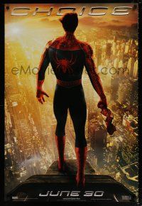 1c728 SPIDER-MAN 2 teaser 1sh '04 great image of Tobey Maguire in the title role, Choice!