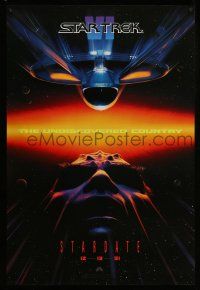 1c743 STAR TREK VI teaser 1sh '91 William Shatner, Leonard Nimoy, Stardate 12-13-91!