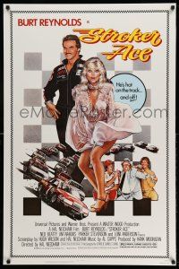 1c757 STROKER ACE 1sh '83 car racing art of Burt Reynolds & sexy Loni Anderson by Drew Struzan!