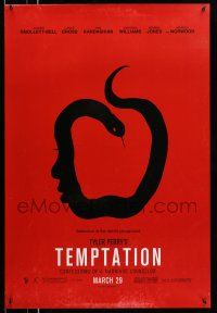 1c775 TEMPTATION: CONFESSIONS OF A MARRIAGE COUNSELOR teaser DS 1sh '13 apple & snake silhouette!