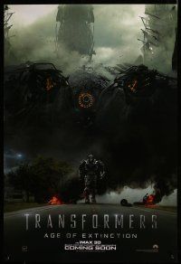1c798 TRANSFORMERS: AGE OF EXTINCTION IMAX teaser DS 1sh '14 Michael Bay battling robots!