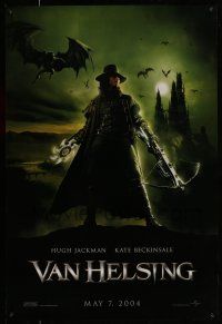 1c815 VAN HELSING teaser DS 1sh '04 cool image of monster hunter Hugh Jackman!